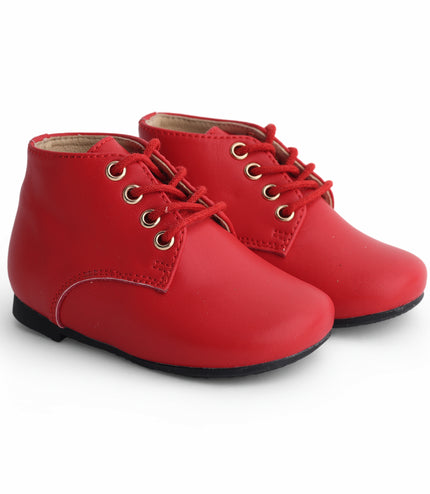 101 - Red Leather Lace Shoe
