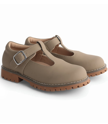 108 - Hazelnut Nubuck T-Strap