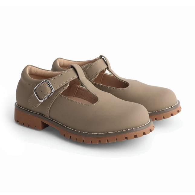 108 - Hazelnut Nubuck T-Strap