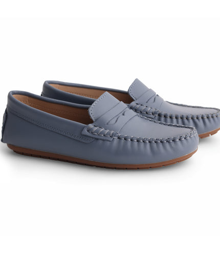 203 - Powder Blue Leather Loafer