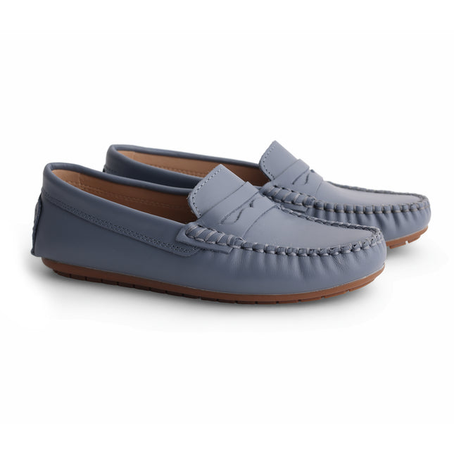 203 - Powder Blue Leather Loafer