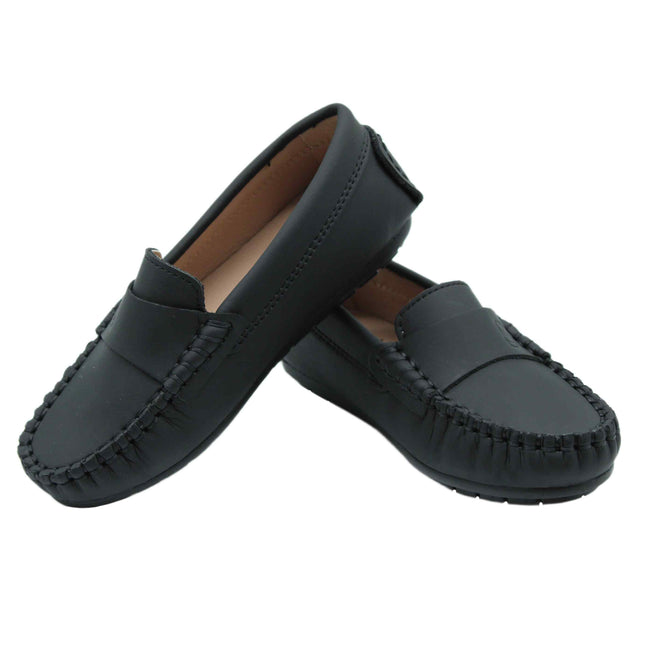 213 - Black Nubuck Loafer