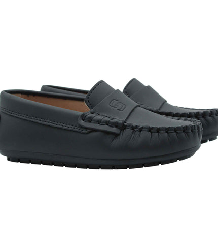 213 - Black Nubuck Loafer