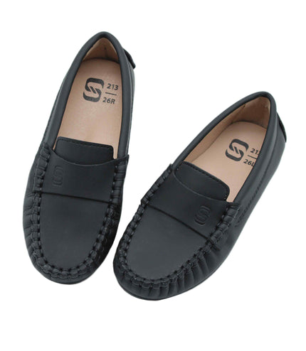 213 - Black Nubuck Loafer