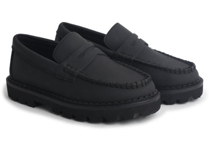W216 - Black Nubuk Hard Loafer