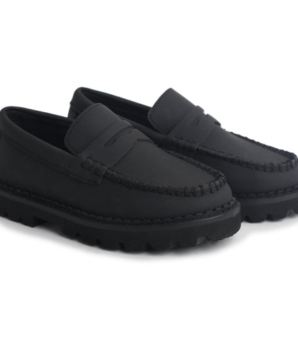 W216 - Black Nubuk Hard Loafer