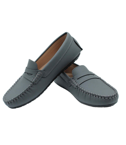 W218 - Grey Nubuk Loafer
