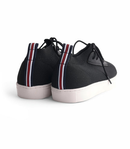 223 - Black Sock Laced Sneaker