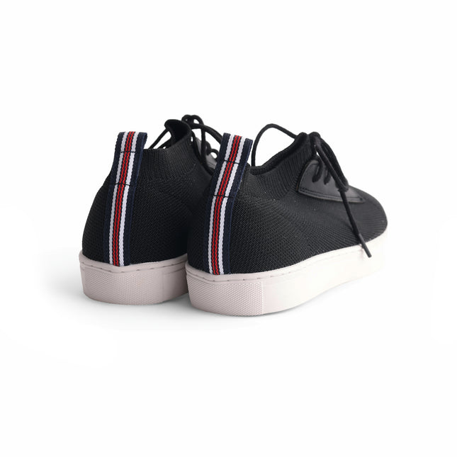 223 - Black Sock Laced Sneaker