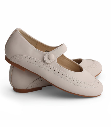 304 - Stone Round Leather Wingtip