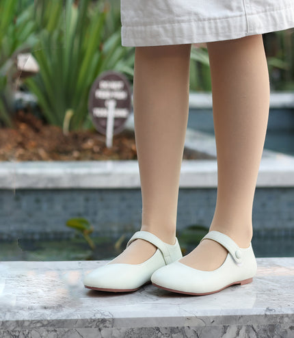 309 - Mint Green Leather Mary Jane