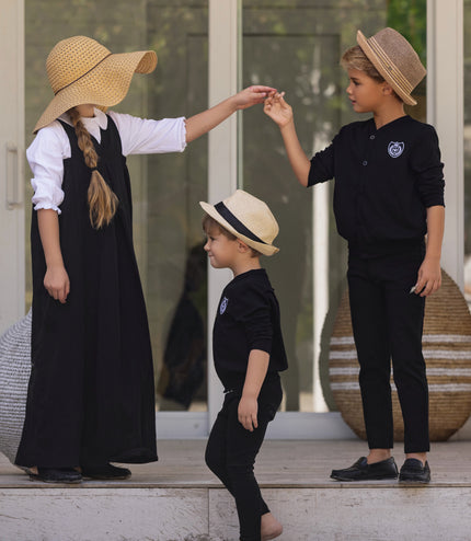 B1 - GIRLS  V-NECK MAXI JUMPER