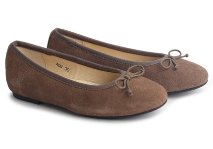 406 - Brown Suede Ballet