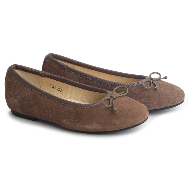 406 - Brown Suede Ballet
