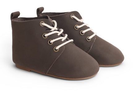 801 - Chocolate Leather High-top Soffee