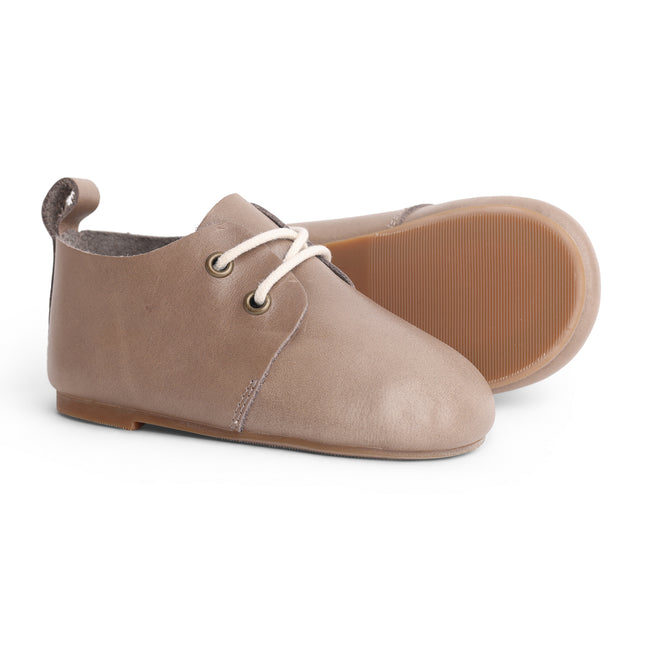 806 - Taupe Low Leather Soffee