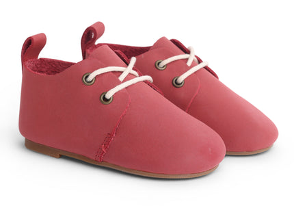 803 - Red Leather Low Soffee