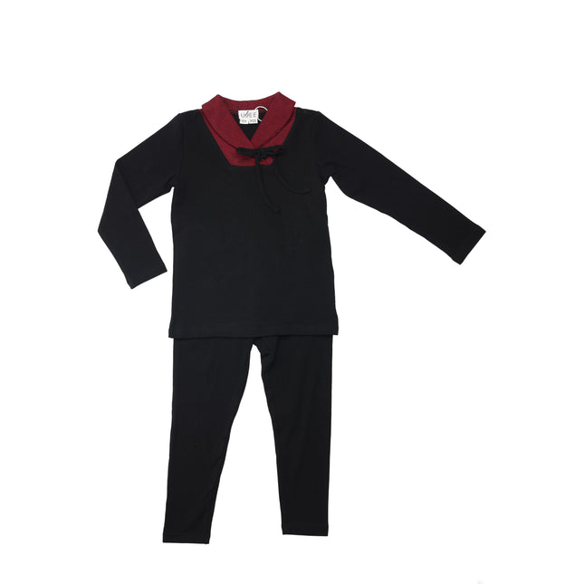 P25- Girls Houndstooth Lounge Set