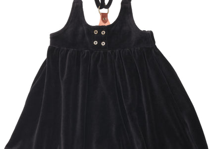 A2- Girls Black Double Strap Short Jumper