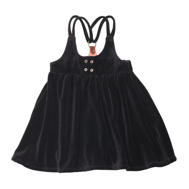 A2- Girls Black Double Strap Short Jumper