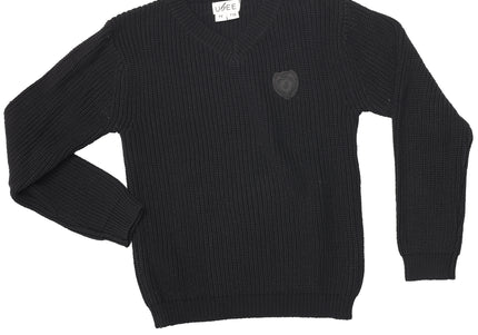 T17- Boys Black Knit Sweater