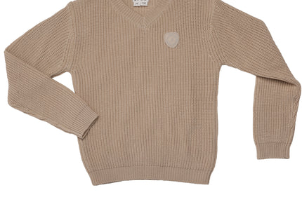 T18- Boys Beige Knit Sweater