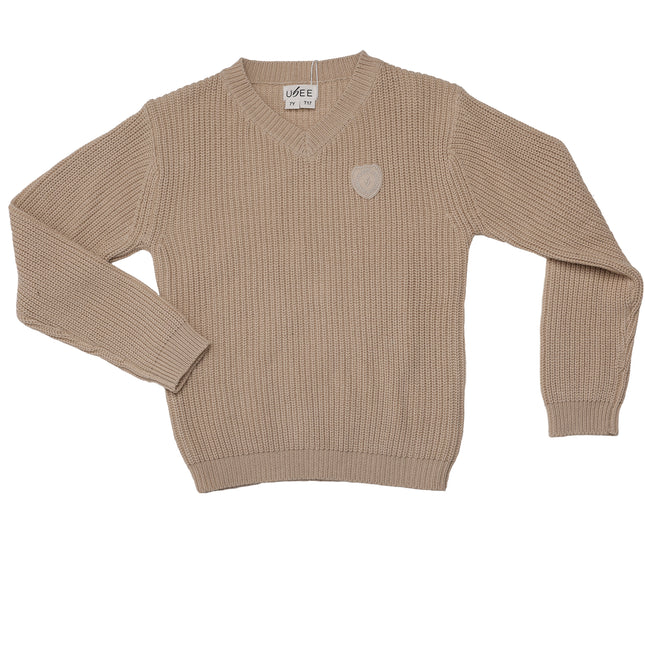 T18- Boys Beige Knit Sweater