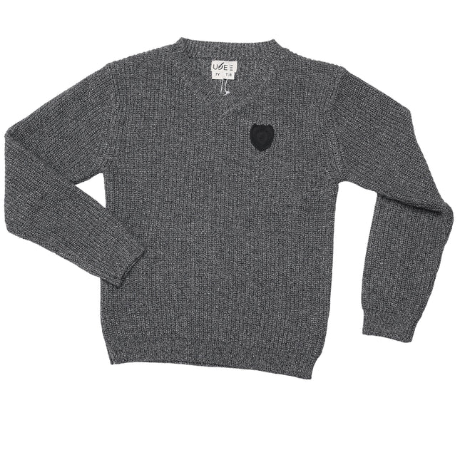 T16- Boys Black & White Knit Sweater