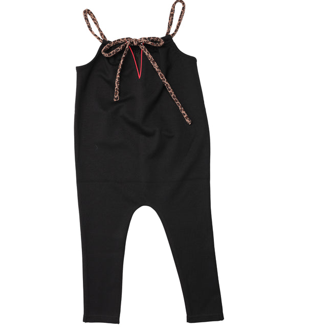 I3- Girls Baby Leopard Trim Romper