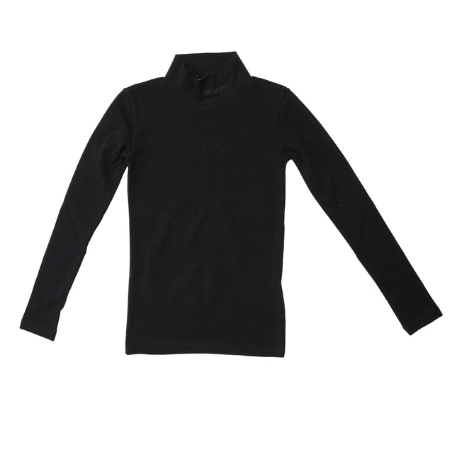 T1- Girls Black Mock Neck