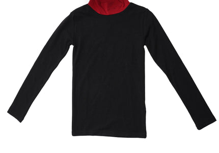 T4- Wine Mock Neck