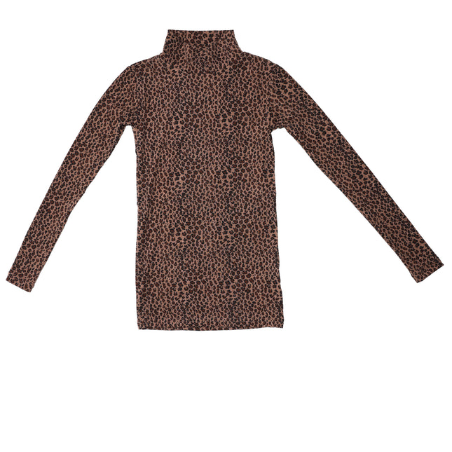 T6- Teen Leopard Mock Neck