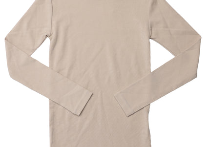 T3- Girls Beige Mock Neck