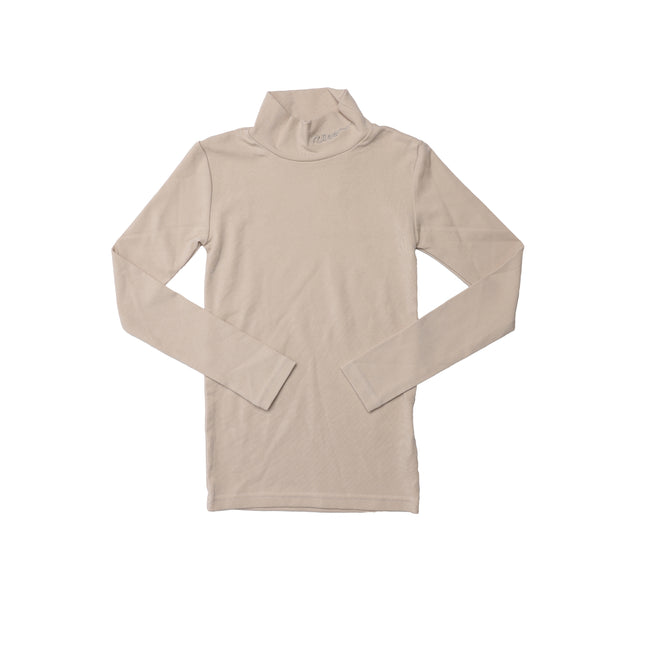T3- Girls Beige Mock Neck