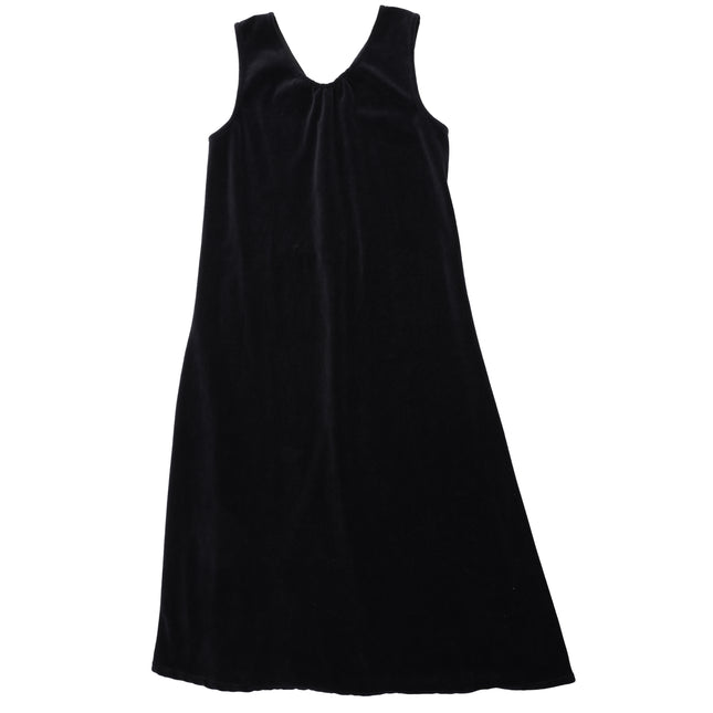 F2- Teen Black Velour V-Neck Maxi Jumper
