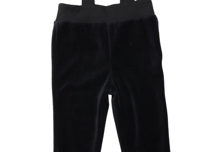 F6- Baby Black Velour Romper