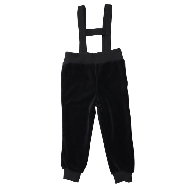 F6- Baby Black Velour Romper