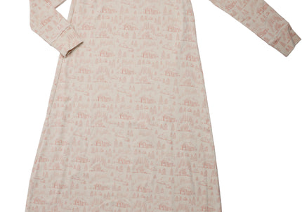 P21- Girls Pink Toile Night Robe