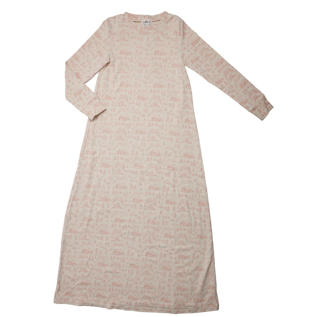 P21- Girls Pink Toile Night Robe