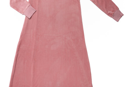 P9- Girls Pink Velour Night Robe