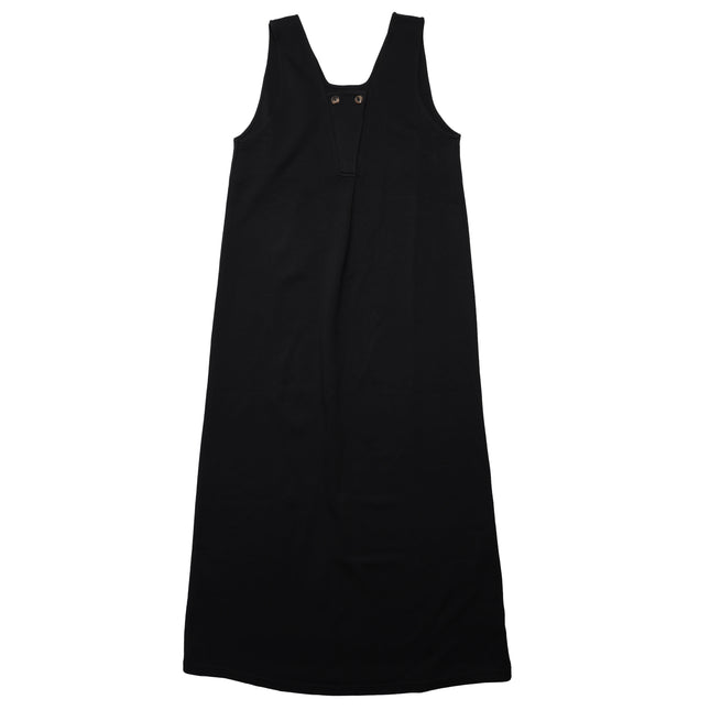 H2- Teen Black French Terry Maxi Jumper