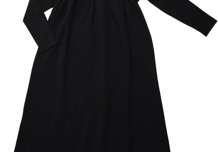 H1- Girls Black French Terry Maxi Dress