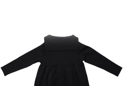 H1- Girls Black French Terry Maxi Dress