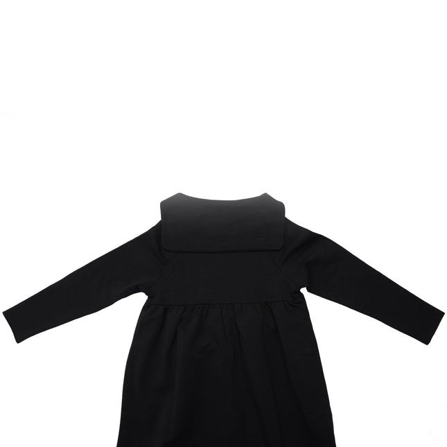 H1- Girls Black French Terry Maxi Dress