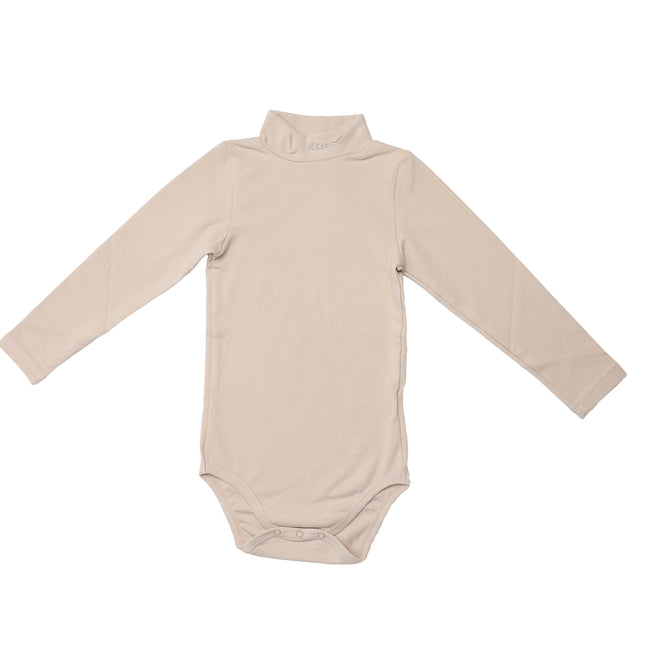 T9- Toddler Beige Mock Neck Onsie