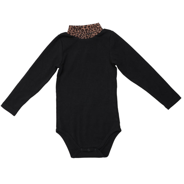 T11- Baby Leopard Mock Neck Onsie