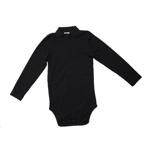 T7- Toddler Black Mock Neck Onsie