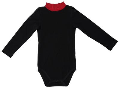 T10- Wine Mock Neck Onesie