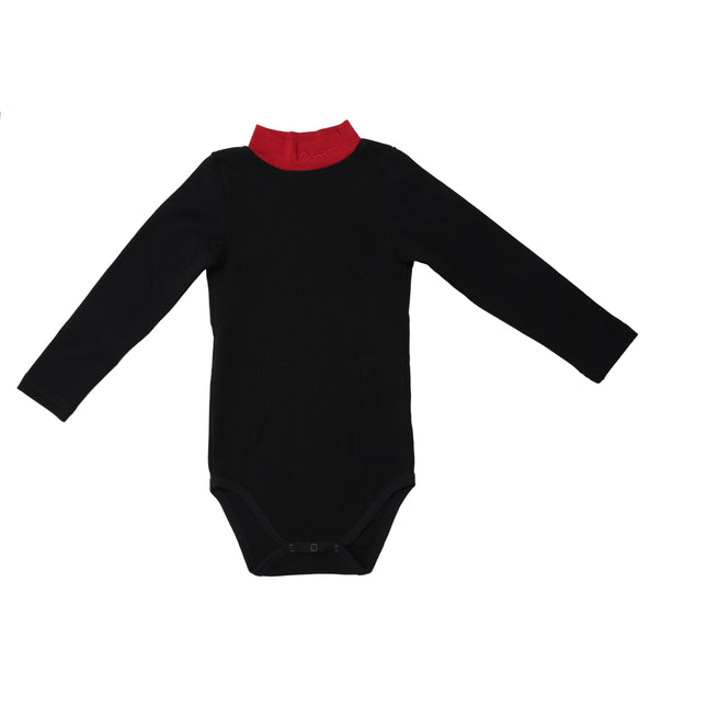 T10- Wine Mock Neck Onesie