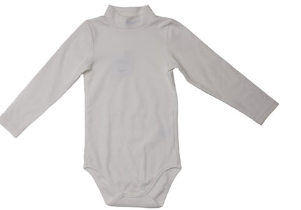 T8- Toddler Off White Mock Neck Onsie